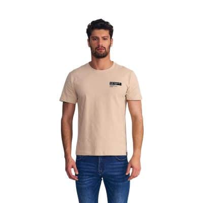 Polera Hombre Silicone Wash Originals Beige Ellus