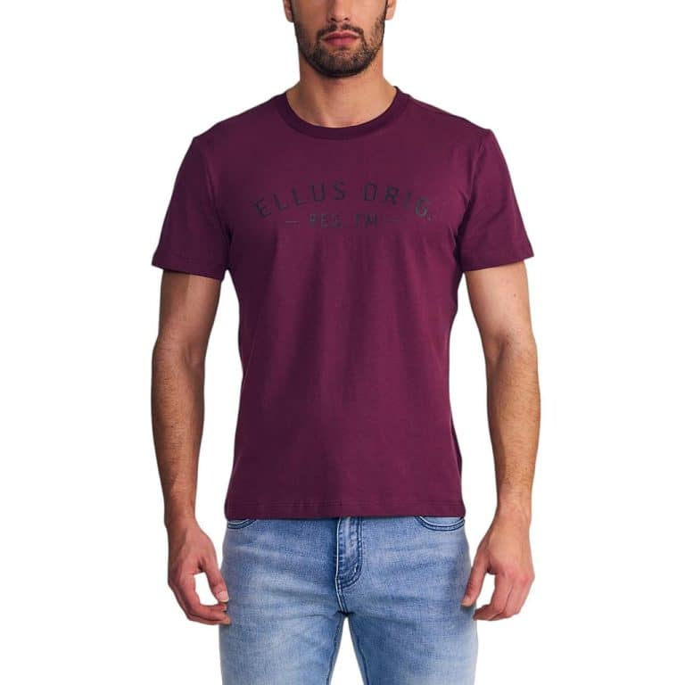 Polera Hombre Silicone Wash Originals Morado Ellus