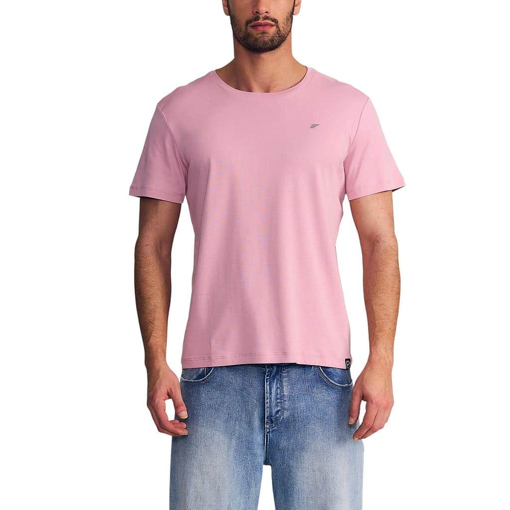 Polera Hombre Regular Fit Rosado Cotton Ellus