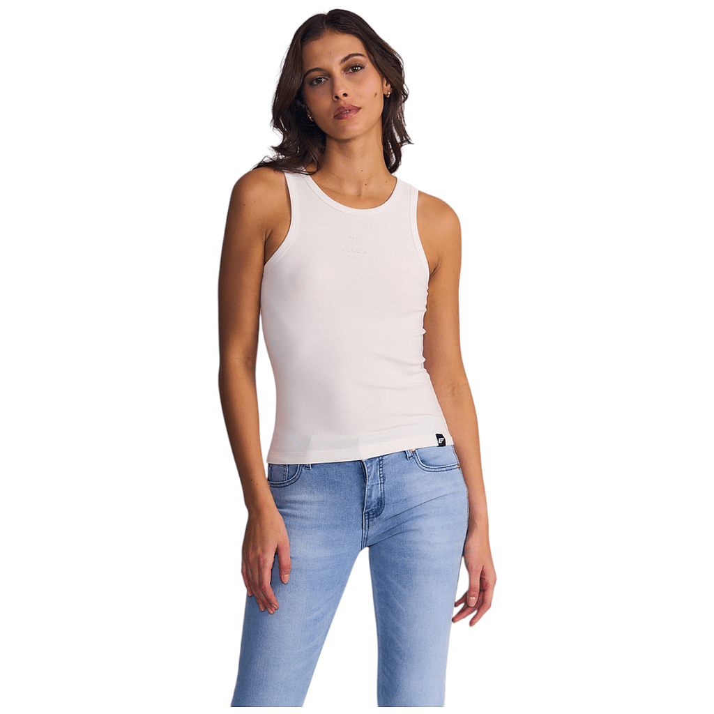 Polera Mujer Sin Mangas Basica Rib Ellus