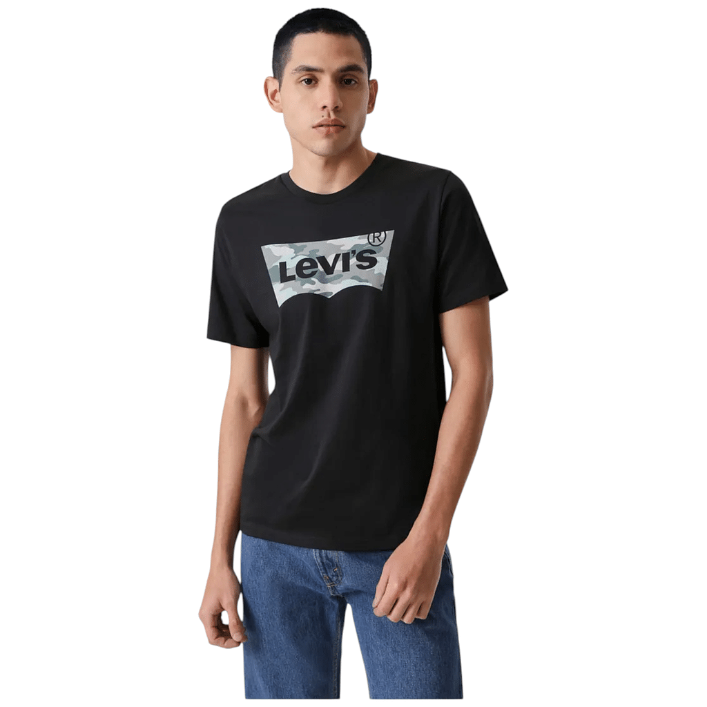 Polera Hombre Graphic Crewneck Tee Camo BW Fill Minera Levis