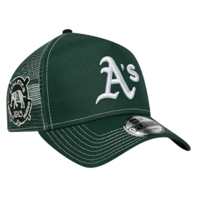 Gorro New Era 9Forty E-Frame Trucker Athletics MLB World Series Patch