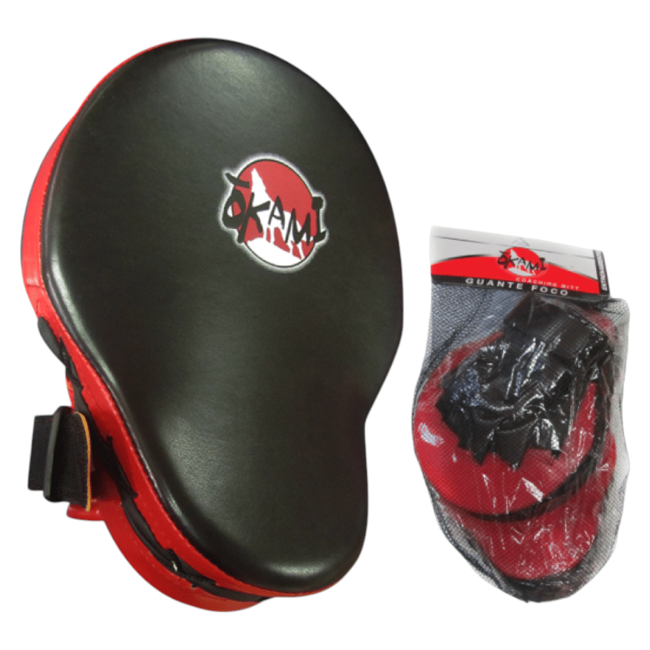 GUANTE FOCO COACHING NEGRO ROJO OKAMI