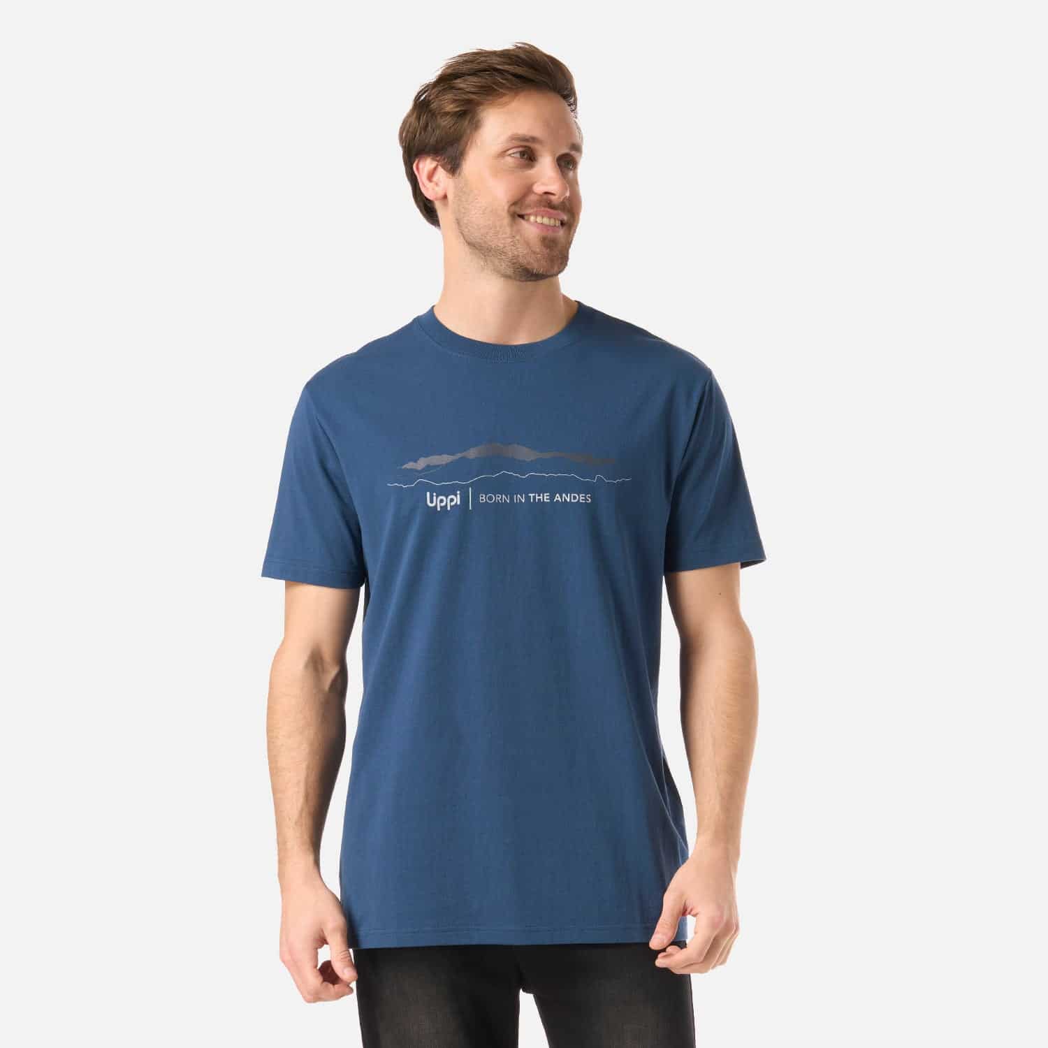 Polera Hombre Logo Lippi Front Print Azul Oscuro Lippi
