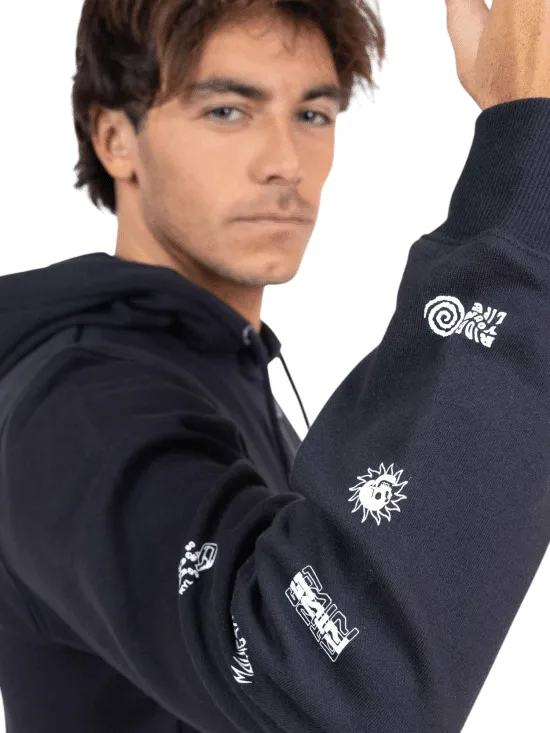 Poleron Fullzipper 5O773-MV Liso Black Maui - Imagen 3