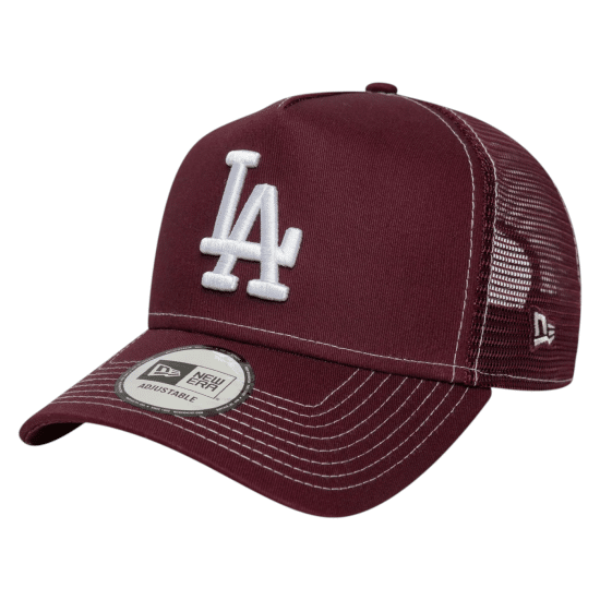 Gorro 9Forty LA Dodgers World Series Dark Red E-Frame Trucker New Era - Imagen 4