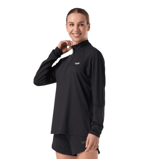 Poleron Mujer Puerto Trucco 1/4 Zip negro Lippi - Imagen 2