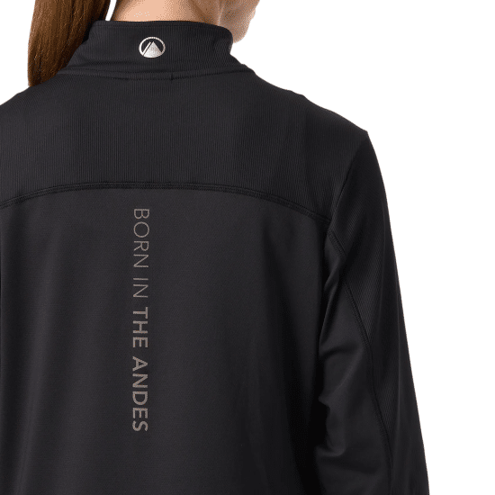 Poleron Mujer Puerto Trucco 1/4 Zip negro Lippi - Imagen 6