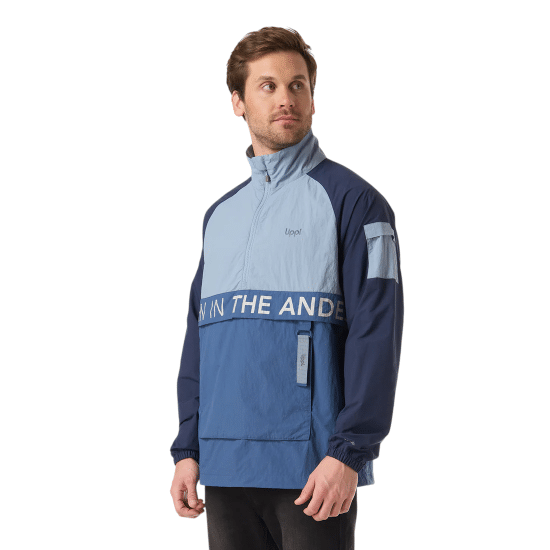 Cortaviento Hombre WindCity WindBreaker 1/4 Zip Jacket Lippi Azul - Imagen 2