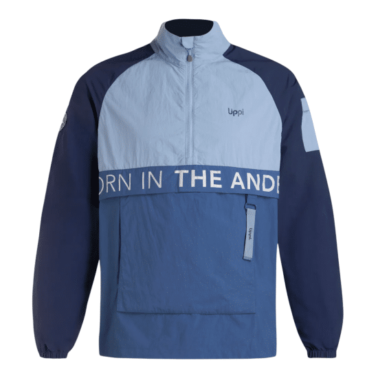 Cortaviento Hombre WindCity WindBreaker 1/4 Zip Jacket Lippi Azul - Imagen 4