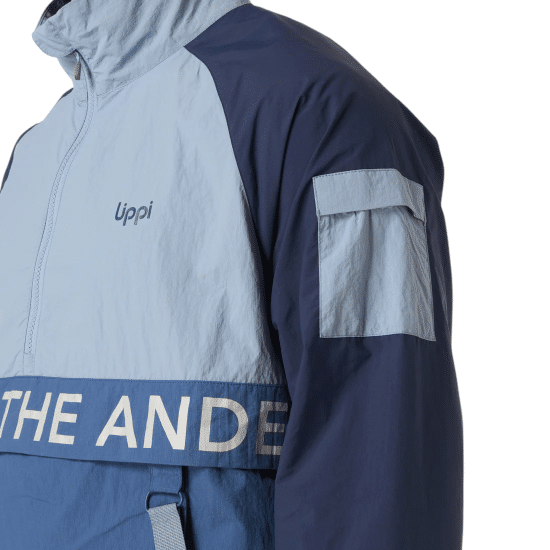 Cortaviento Hombre WindCity WindBreaker 1/4 Zip Jacket Lippi Azul - Imagen 5
