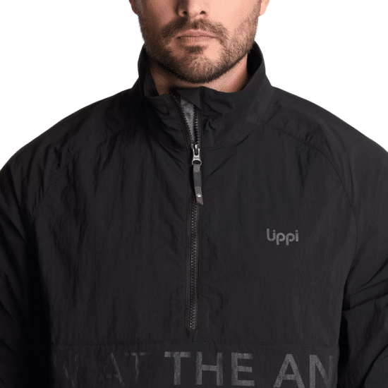 Cortaviento Hombre WindCity WindBreaker 14 Zip negro Lippi - Imagen 6