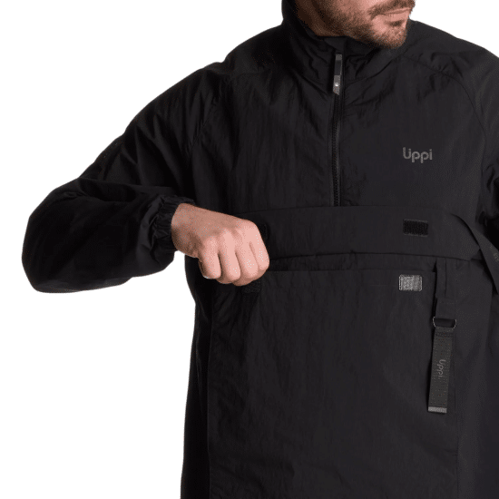 Cortaviento Hombre WindCity WindBreaker 14 Zip negro Lippi - Imagen 7