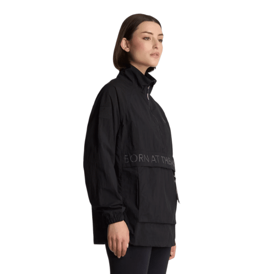Cortaviento Mujer WindCity WindBreaker 1/4 Zip negro Lippi - Imagen 2