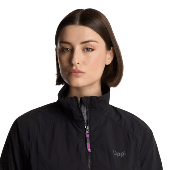 Cortaviento Mujer WindCity WindBreaker 1/4 Zip negro Lippi - Imagen 5
