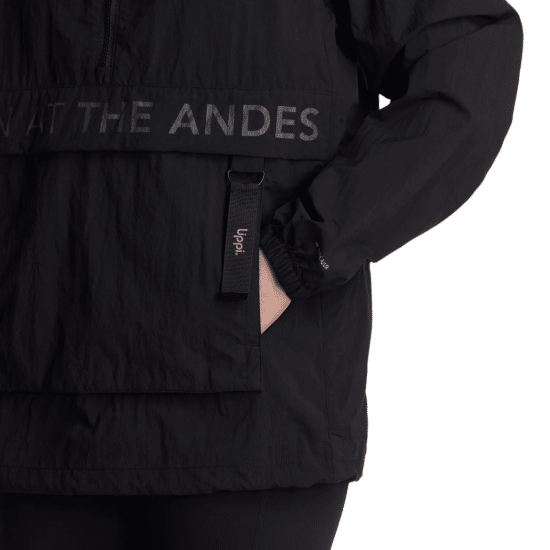 Cortaviento Mujer WindCity WindBreaker 1/4 Zip negro Lippi - Imagen 7
