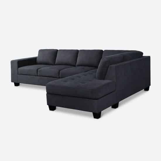 Sofa Seccional Tela Derecho Gris Temesis Cic - Imagen 4