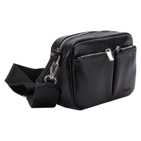 Cartera Mujer Graneado Negro Gacel - Imagen 2