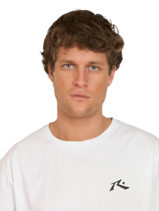 POLERA HOMBRE 7P201-MV LISO WHITE RUSTY - Imagen 3