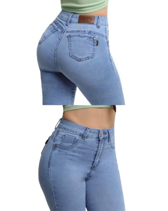 Jeans Divine Ferrari Recto Light Blue Mujer - Imagen 3