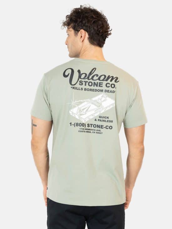 POLERA HOMBRE 7P132-MV LISO GREEN VOLCOM - Imagen 2