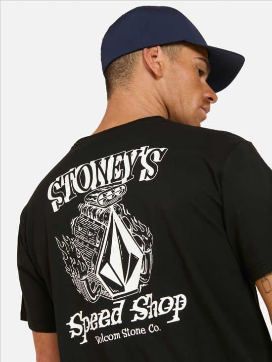 POLERA HOMBRE 7P130-MV LISO BLACK VOLCOM - Imagen 3