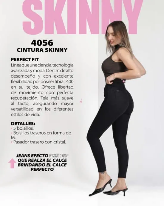 JEANS CINTURA PITILLO 4056 MOHICANO - Imagen 2