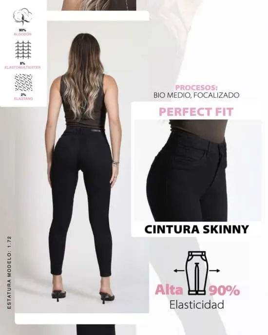 JEANS CINTURA PITILLO 4056 MOHICANO - Imagen 3