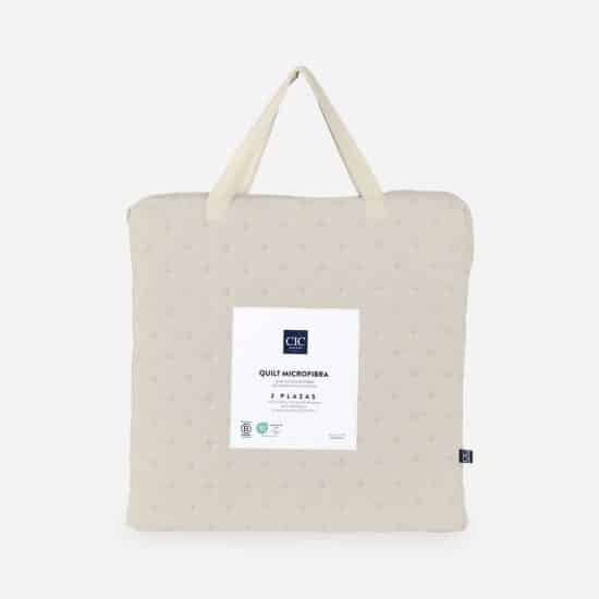 Quilt 2 Plazas Microfibra Taupe Cic - Imagen 2