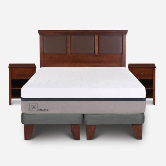 Cama Europea King Balance + Set Torino Caramel - Imagen 4