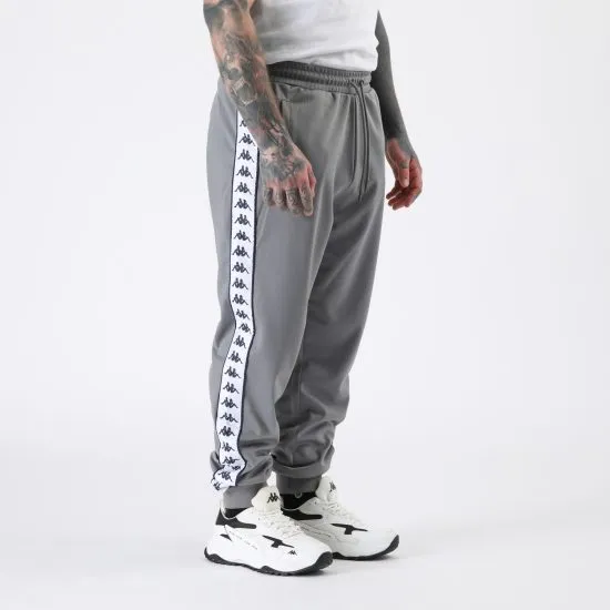 Pantalón Buzo Hombre Banda Grey White Kappa - Imagen 2