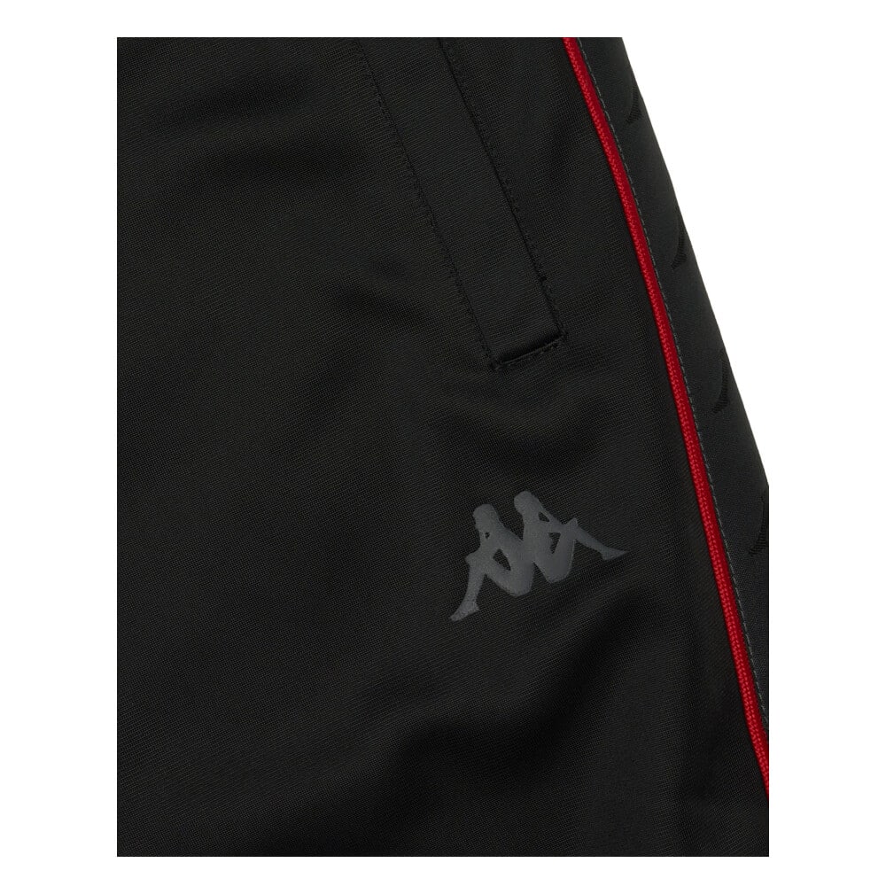Pantalon Buzo Hombre Black Banda Black Red Kappa - Imagen 3