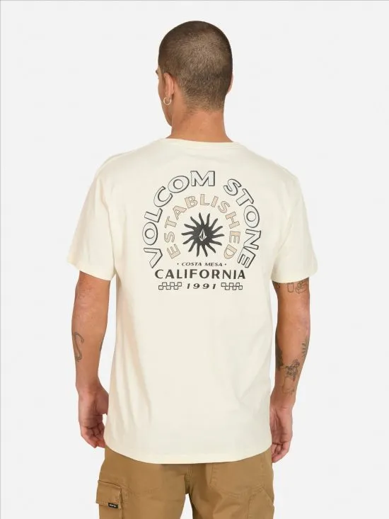 POLERA HOMBRE 7P137-MV LISO BEIGE VOLCOM - Imagen 2