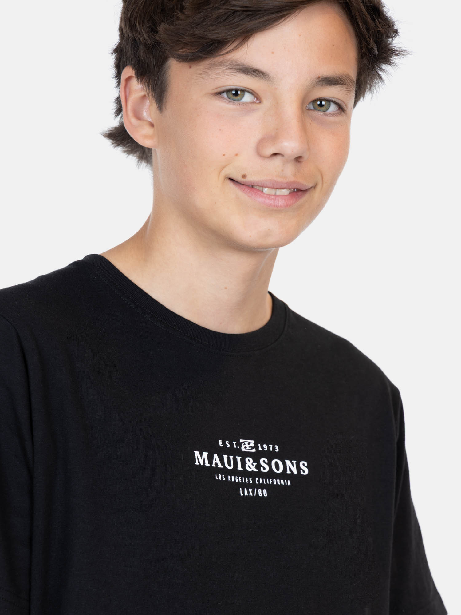 POLERA INFANTIL 5P334-MV LISO BLACK MAUI - Imagen 3