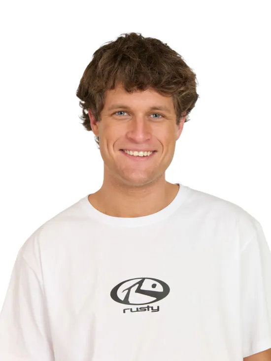 POLERA HOMBRE 7P208-MV LISO WHITE RUSTY - Imagen 3