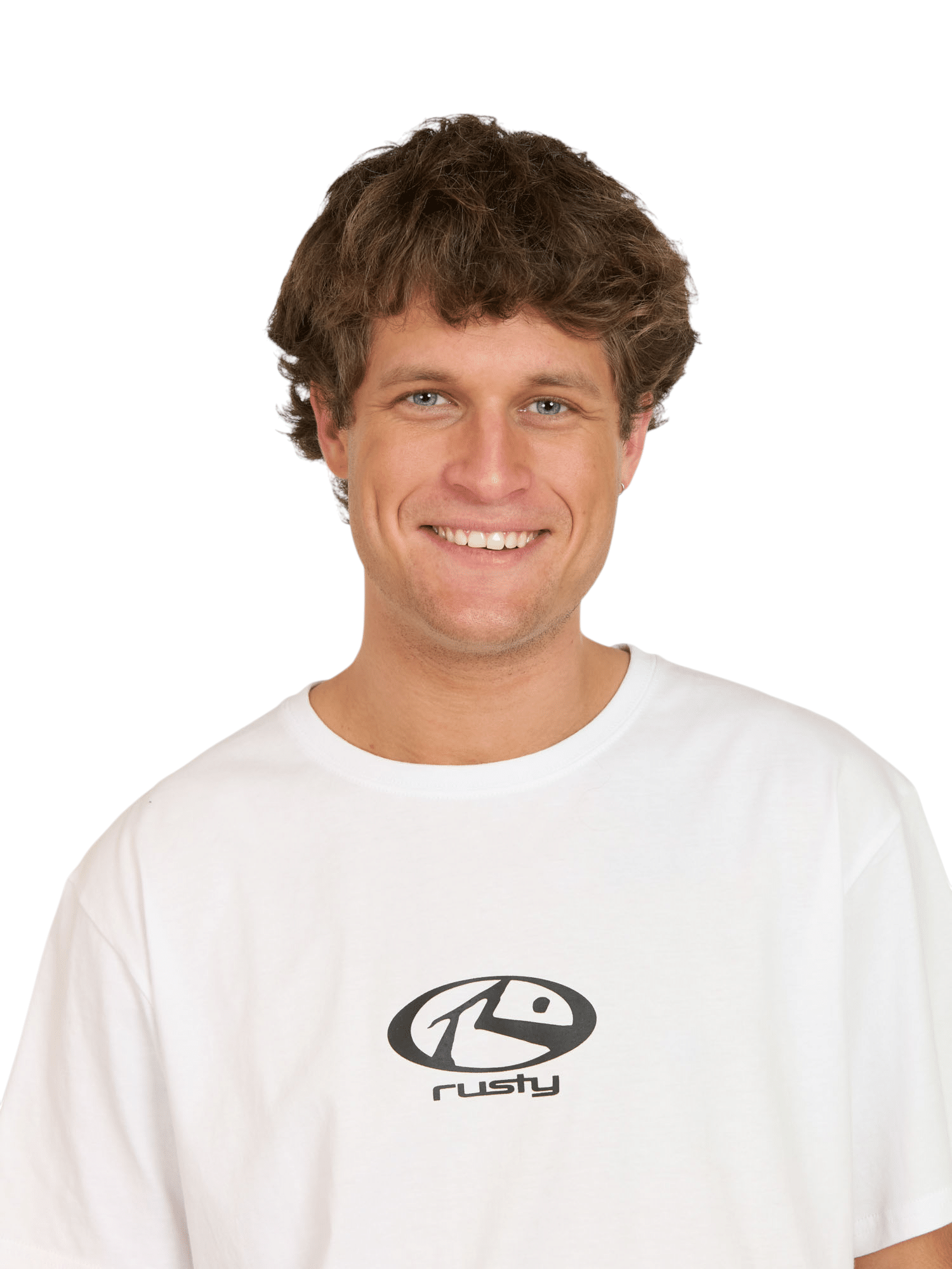 POLERA HOMBRE 7P208-MV LISO WHITE RUSTY - Imagen 3