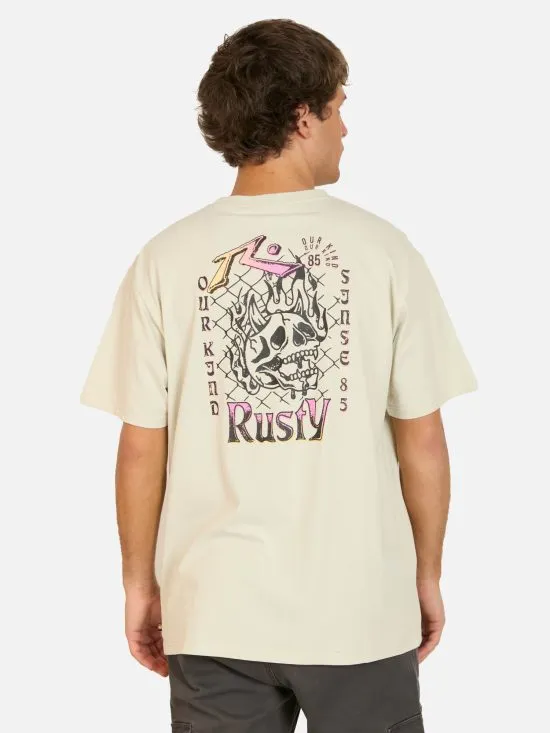 POLERA HOMBRE 7P216-MV LISO BEIGE RUSTY - Imagen 2