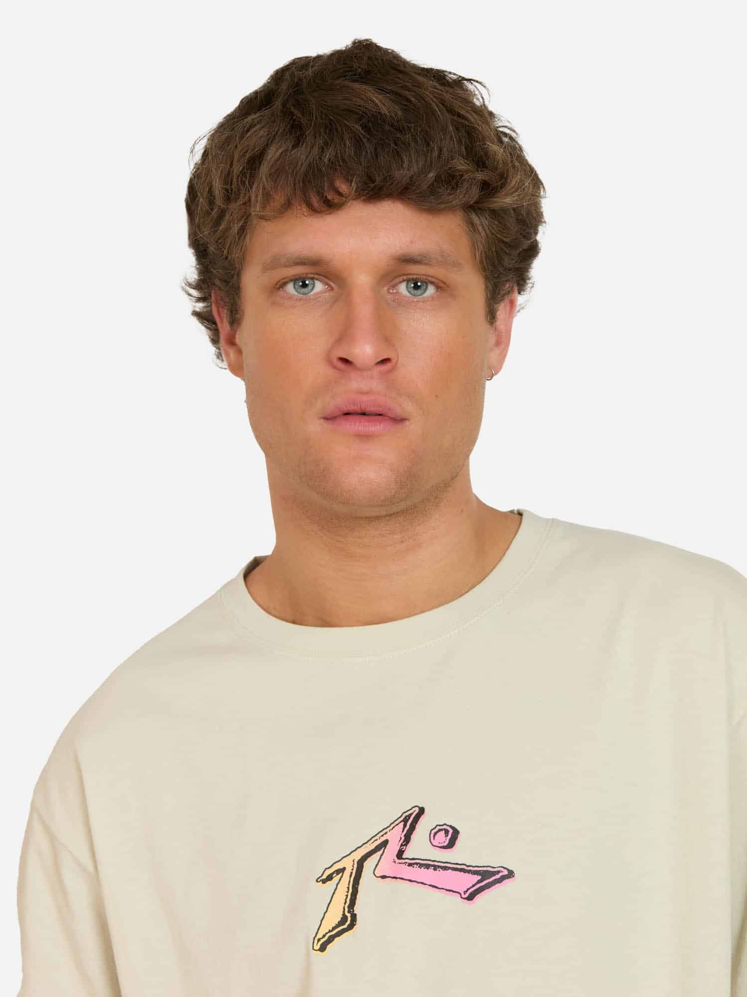 POLERA HOMBRE 7P216-MV LISO BEIGE RUSTY - Imagen 3