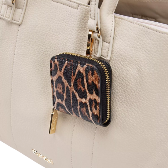 Cartera Shopping Mujer Graneado Off White Gacel - Imagen 7