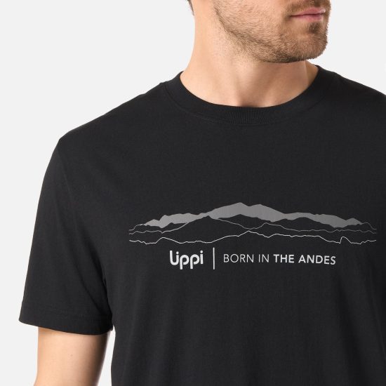 Polera Hombre Logo Lippi Front Print Negro Lippi - Imagen 4