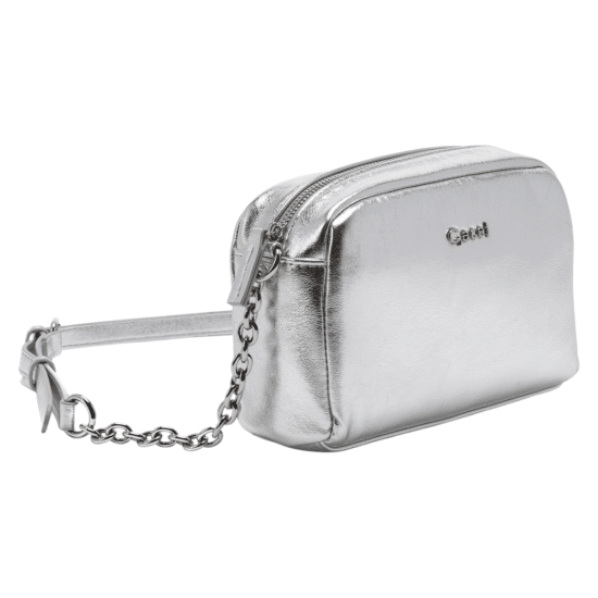 Cartera Bandolera Pequeña Plateado Gacel - Imagen 2