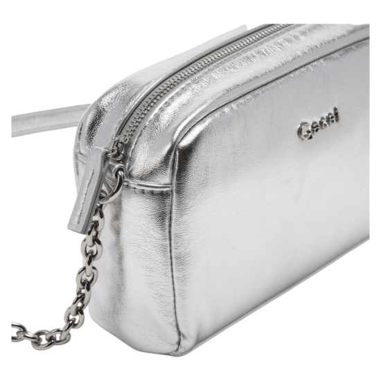 Cartera Bandolera Pequeña Plateado Gacel - Imagen 3