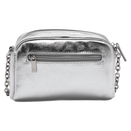 Cartera Bandolera Pequeña Plateado Gacel - Imagen 4