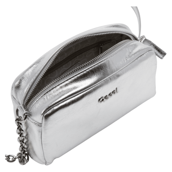 Cartera Bandolera Pequeña Plateado Gacel - Imagen 5