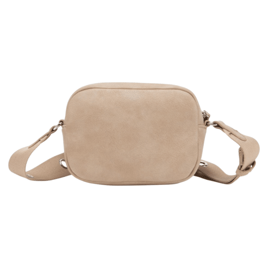 Cartera Bandolera Pequeña Graneado Arena Gacel - Imagen 4