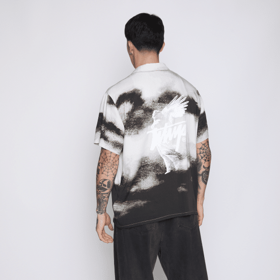 Camisa WhatUp Men Cloudy Angel Black - Imagen 5