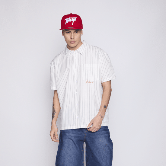 Camisa Hombre Men White Red WhatUp - Imagen 3