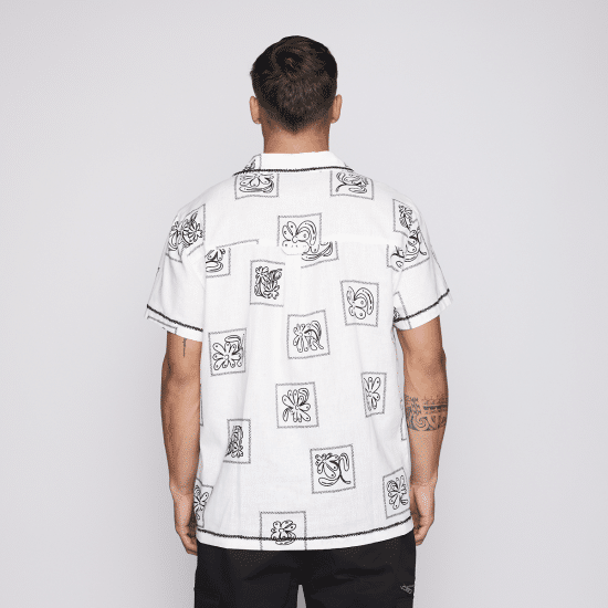 Camisa Reef Men Beige Diseños Negro - Imagen 4