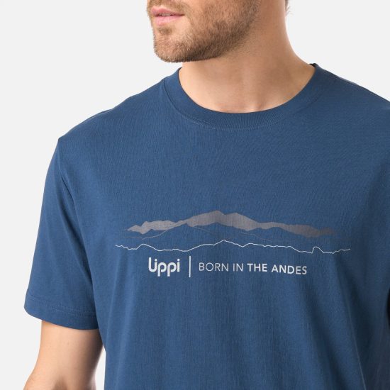 Polera Hombre Logo Lippi Front Print Azul Oscuro Lippi - Imagen 6
