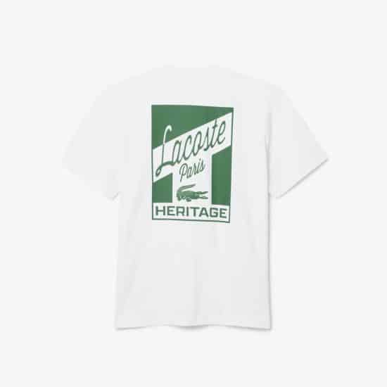 Polera Hombre Blanca Estampado Paris Lacoste - Imagen 3